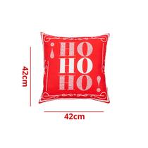 01 Capa De Almofada De Natal Decorativa 42x42 Com Ziper Estampas Lindas Sala