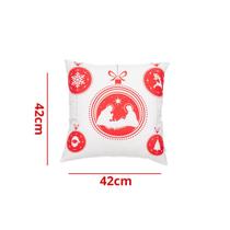 01 Capa De Almofada De Natal Lindas Sala Decorativa 42x42 Com Ziper Estampas