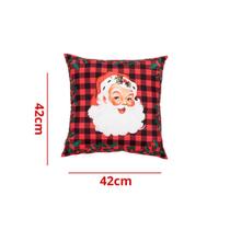 01 Capa De Almofada De Natal Lindas Sala Decorativa 42x42 Com Ziper Estampas