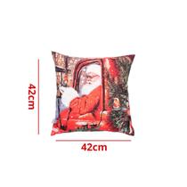 01 Capa De Almofada De Natal Lindas Sala Decorativa 42x42 Com Ziper Estampas