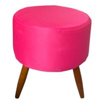 01 Capa De Puff Redondo Banqueta Sala /Quarto Malha Gel