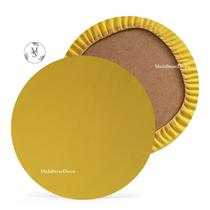 01 Capa de Sousplat Amarelo - 35 cm - Várias Cores e Estampas - Supla Jogo Americano - MultiStoreDecor