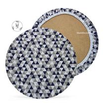 01 Capa de Sousplat Chevron Bege - 35 cm - Várias Cores e Estampas - Supla Jogo Americano