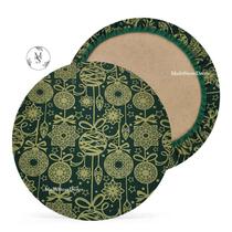 01 Capa de Sousplat Patch Natal - 35 cm - Várias Cores e Estampas - Supla Jogo Americano