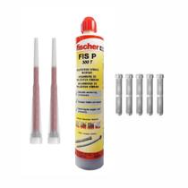 01 Chumbador Químico Com 05 Camisas Bucha Injeção 12Mm