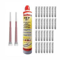 01 Chumbador Químico Fischer com 30 Camisas Bucha Injeção 12mm