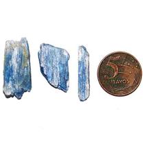 01 Cianita Azul Lamina Bruto Pedra Natural 10 a 30mm Class B