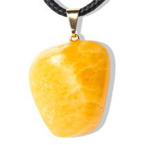 01 Colar Pedrinha Calcita Mexicana Rolada Pino Dourado