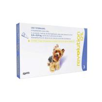 01 combo Antipulgas Revolution p/Cães 2,6 e 5 kg - Zoetis