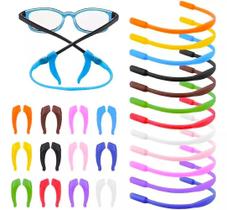 01 Cordão Cordinha Silicone Óculos Infantil Trava Gancho segura lente polarizada uv 400 Neoprene pendurar segurar armação masculina feminina oculos