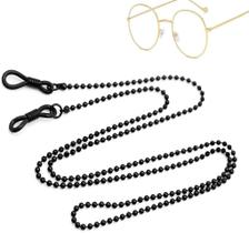 01 Cordão Correntinha P/ Pendurar Armação Óculos Pescoço Corrente Metal Masculina oculos leitura sol solar grau feminina perto segurar masculino preta