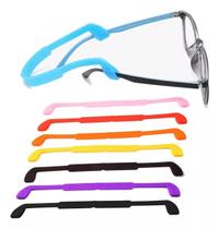 01 Cordinha Cordão Corrente Silicone Segura Óculos Infantil armação grau cabeça visão sol bike fita orelha solar estrabismo masculina feminina menino