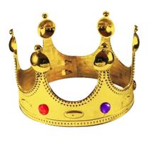 01 Coroa Rei Rainha Príncipe Ajustável Fantasia Carnaval - Dhs Shop
