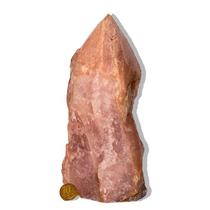 01 Cristal Rosa Pedra Pé e Bico Serrado 2,3Kg 24cm Tipo B