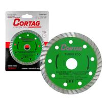 01 Disco de Corte Diamantado CORTAG Turbo ECO para Porcelanato 110mm x 20mm 4 ⅜ ¹³₁₆