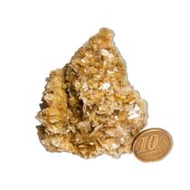 01 Drusa Mica Amarela Pedra Bruto 100 a 150g 6 a 8cm Tipo B 01 Drusa Mica Amarela Pedra Bruto 100 a 150g 6 a 8cm Tipo B