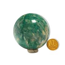 01 Esfera Jade Verde Lapidado 250 a 300g Aprox 5,5cm Tipo B 01 Esfera Jade Verde Lapidado 250 a 300g Aprox 5,5cm Tipo B