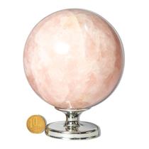 01 Esfera Quartzo Rosa Natural 1,4 a 1,6Kg 9 a 11cm Classe C 01 Esfera Quartzo Rosa Natural 1,4 a 1,6Kg 9 a 11cm Classe C