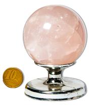 01 Esfera Quartzo Rosa Natural 200 a 300g 5 a 6cm Classe B 01 Esfera Quartzo Rosa Natural 200 a 300g 5 a 6cm Classe B