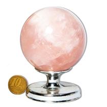 01 Esfera Quartzo Rosa Natural 300 a 400g 6 a 7cm Classe A 01 Esfera Quartzo Rosa Natural 300 a 400g 6 a 7cm Classe A