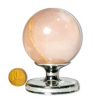 01 Esfera Quartzo Rosa Natural 300 a 400g 6 a 7cm Classe C 01 Esfera Quartzo Rosa Natural 300 a 400g 6 a 7cm Classe C