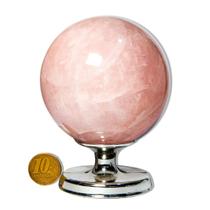01 Esfera Quartzo Rosa Natural 600 a 700g 7 a 8cm Classe A 01 Esfera Quartzo Rosa Natural 600 a 700g 7 a 8cm Classe A