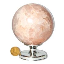 01 Esfera Quartzo Rosa Natural 700 a 800g 7 a 9cm Classe C 01 Esfera Quartzo Rosa Natural 700 a 800g 7 a 9cm Classe C