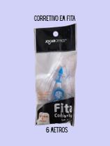 01 Fita Corretiva Jocar Office 6 metros branquinho em fita seca na hora recursos de correção papelaria material escolar 01 Fita Corretiva Jocar Office 6 metros branquinho em fita seca na hora recursos de correção papelaria material escolar