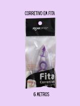 01 Fita Corretiva Jocar Office 6 metros branquinho em fita seca na hora recursos de correção papelaria material escolar 01 Fita Corretiva Jocar Office 6 metros branquinho em fita seca na hora recursos de correção papelaria material escolar