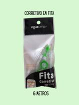 01 Fita Corretiva Jocar Office 6 metros branquinho em fita seca na hora recursos de correção papelaria material escolar 01 Fita Corretiva Jocar Office 6 metros branquinho em fita seca na hora recursos de correção papelaria material escolar