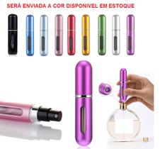 01 Frasco Porta Perfume Atomizador Recarregável por válvula Spray 5ml Cor do estoque