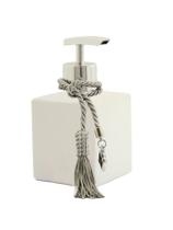 01 Frasco Vidro Porta Sabonete Cubo 250ml Branco C/ Válvula Prime Super Luxo 01 Frasco Vidro Porta Sabonete Cubo 250ml Branco C/ Válvula Prime Super Luxo