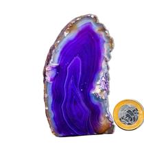 01 Geodo de Ágata Lilás 450 a 500g 7 a 12cm Classe B