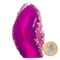 01 Geodo de Ágata Rosa 300 a 350g 7 a 12cm Classe B 01 Geodo de Ágata Rosa 300 a 350g 7 a 12cm Classe B