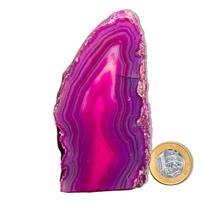 01 Geodo de Ágata Rosa 450 a 500g 7 a 12cm Classe B
