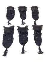 01 Jogo de Redinhas Costurada na Cor Preto / Sinuca / Snooker