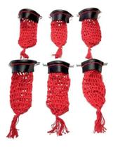 01 Jogo de Redinhas Costurada na Cor Vermelho / Sinuca / Snooker