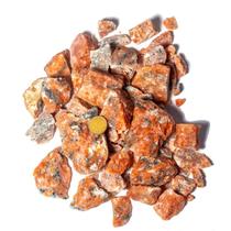 01 Kg Cascalho Bruto Calcita Laranja Pedra 30 a 60mm Tipo A