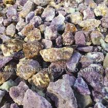01 Kg de Cascalho Bruto de Lepidolita Mica - Tamanhos Variados de 10 a 50mm - Tipo B