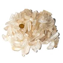 01 Kg de Cristal Lemuria para Montagem de Orgonite - Tamanhos de 2 a 5cm - Classe B