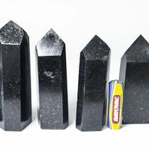 01 kg de Pontas de Quartzo Preto Lapidado T Médio - Gerador