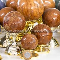 01 Kg Esfera Bola Jaspe Amarelo Pedra Natural Atacado - 112699 01 Kg Esfera Bola Jaspe Amarelo Pedra Natural Atacado - 112699