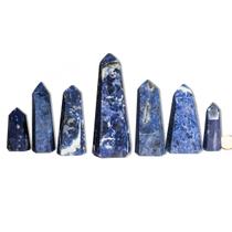 01 Kg Ponta Sodalita Azul Lapidado Pedra Natural Tipo C