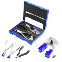 01 Kit Alicate Silhouette Conserto Óculos Relojoaria Joalheiro Bucha balgriff flutuante sem armação consertar 3 três peças acessório óptico ótica pino