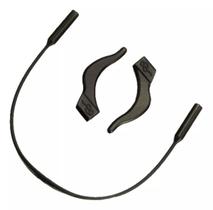 01 Kit Cordão Cordinha Silicone Óculos Trava Gancho Orelha Neoprene Compatível Oakley Ray Ban grau esportivo nariz armação segura masculina feminina