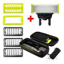 01 Lamina Refil + 6 Pente + Case Compact P/ Philips Oneblade