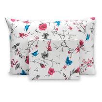 01 Lençol De Cima Cama Solteiro Sem Elástico Acabamento Em Bainha 2,50cm x 1,50cm 180 Fios Estampado