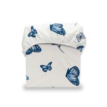 01 Lençol Superior de Cima Cama Queen 180 Fios Acabamento Bainha Percal Estampado