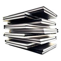 01 Livro 100 Folhas Registro Visitante Controle Entrada Saída Capa Dura Portaria Prédio Cor Preta