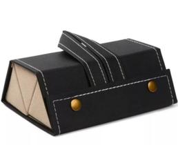 01 Maleta C/ 03 Compartimentos P/ Armazenagem Armação Óculos Solar Grau Bolsa Estojo Case Portatil 3 Oculos Dobrável Viagem porta portátil repartições